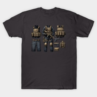 Tactical Gear Fusion Tee: Where Fashion Meets Urban Warfare T-Shirt